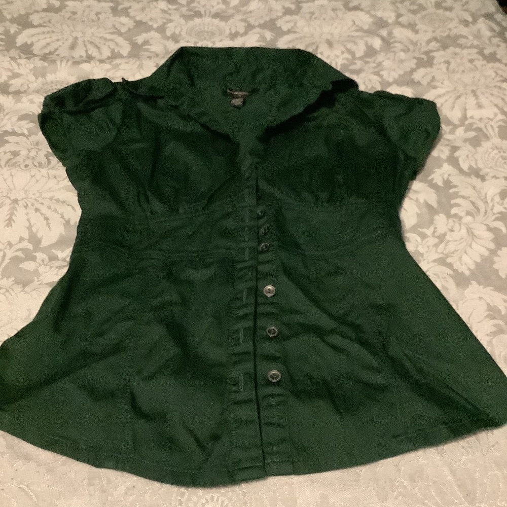 Banana Republic Green Blouse Size S